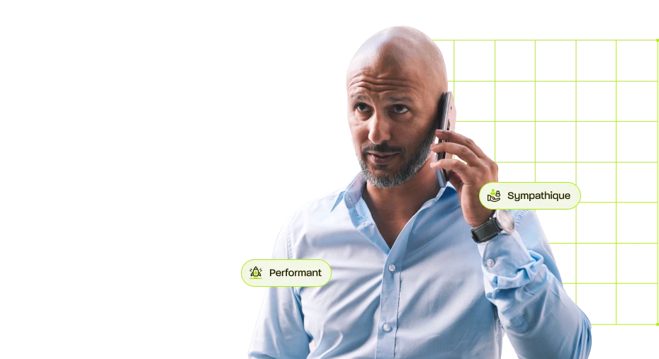 Dirigeant au téléphone pour prendre rendez-vous avec son expert-comptable à Chartres